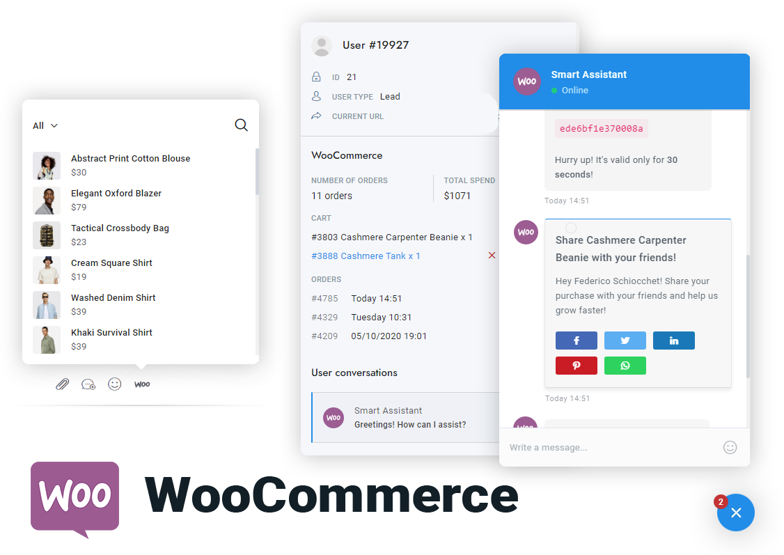 WooCommerce Marketing Chat